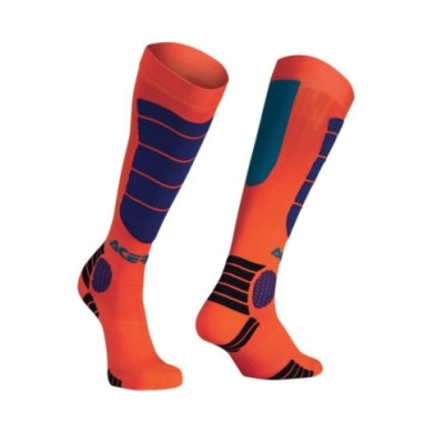 Acerbis Chaussettes MX Impact orange-bleu S