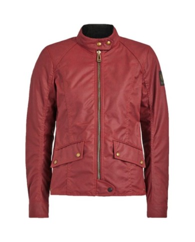 Belstaff Veste Antrim coton ciré pour femmes rouge