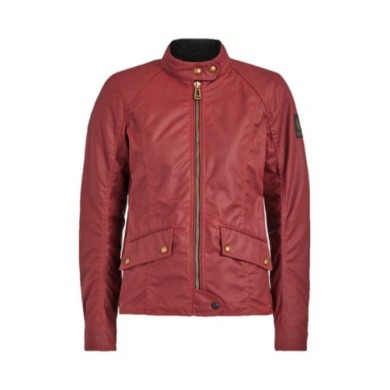 Belstaff Veste Antrim coton ciré pour femmes rouge