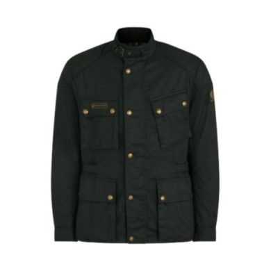 Belstaff Giacca MCGEE in cotone cerato nero