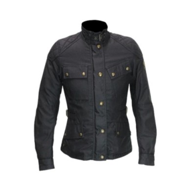 Belstaff Veste Phillis 2.0 en coton ciré pour femmes noir