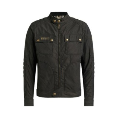Belstaff Veste Roberts en coton ciré noir