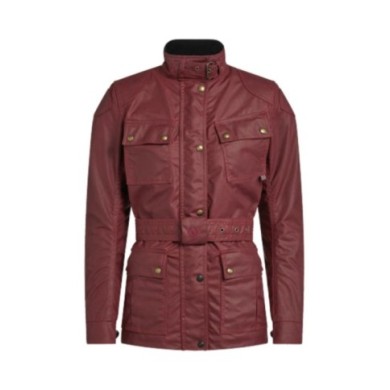 Belstaff Giacca Trialmaster Pro in cotone cerato da donna rossa