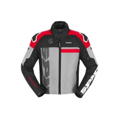 SPIDI Jacke Progressive Net H2OUT grau-schwarz-rot