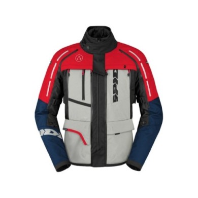 SPIDI Jacke 4 Season V3 blau-grau-rot