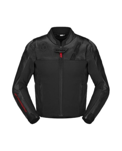 SPIDI Giacca in pelle DP Progressive Hybrid Perforated nera