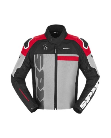 SPIDI Giacca Progressive Net Windout grigio-nero-rosso