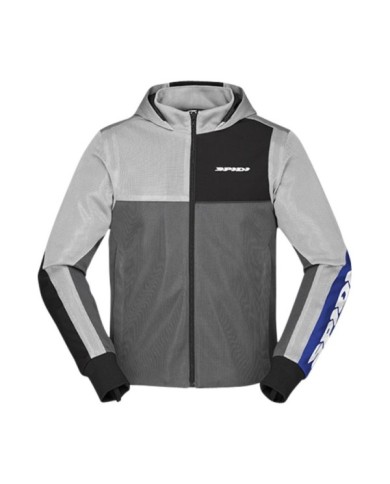 SPIDI Veste à capuche Net gris-noir-bleu