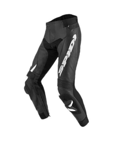 SPIDI Pantalon en cuir RR Pro 2 noir-blanc
