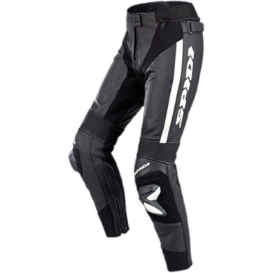 SPIDI Pantaloni in pelle RR Pro 2 da donna nero-bianco