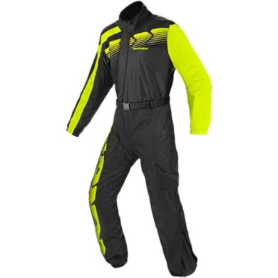 SPIDI Combinaison de pluie Touring noir-jaune fluo