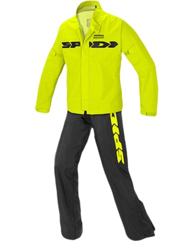 SPIDI Set antipioggia Sport giallo fluo-nero
