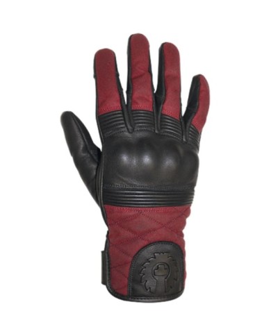Belstaff Guanti Hampstead nero-rosso