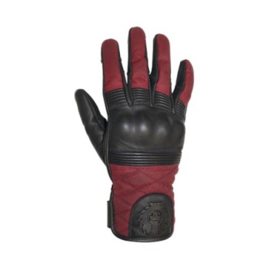 Belstaff Guanti Hampstead nero-rosso