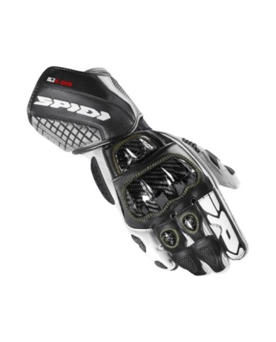 SPIDI Handschuhe Carbo Kangaroo schwarz-weiss