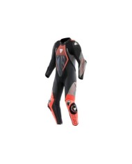 Dainese Lederkombi perf. 1-tlg. Audax D-Zip schwarz-fluo
