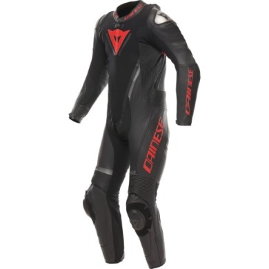 Dainese Lederkombi perf. 1-tlg. Demon Sprint schwarz-rot