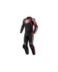 Dainese Lederkombi 2-tlg. Avro 4 schwarz-anthrazit-rot