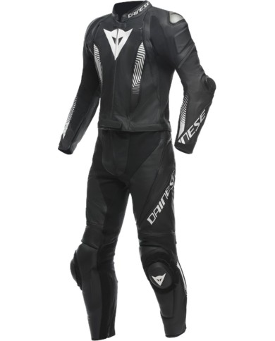 Dainese Tute in pelle 2 pz. Laguna Seca 5 bianco-nero