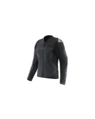 Dainese Damen Lederjacke Racing 5 schwarz