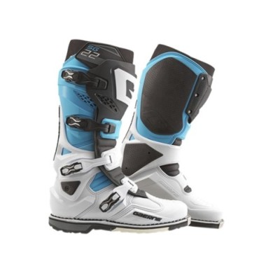 Gaerne Bottes tout-terrain SG22 blanc-noir-bleu clair