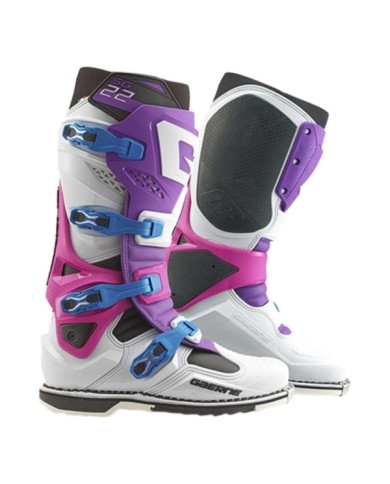 Gaerne Bottes tout-terrain SG22 violet-blanc-rose fluo