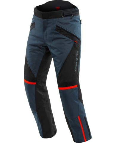 Dainese D-Dry Tempest 3 pantaloni ebano-nero-rosso