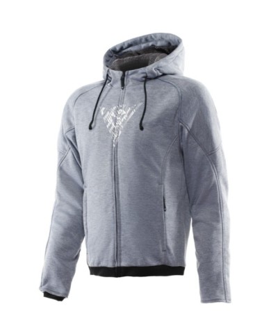 Dainese Felpa con cappuccio con zip Bovisa Safety grigio-nero