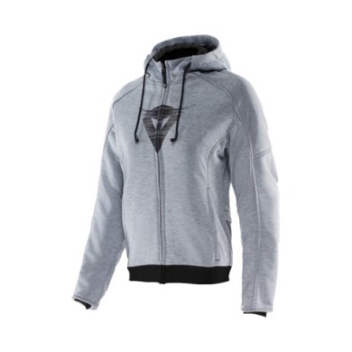 Dainese Femmes Hoodie avec fermeture éclair Daemon-X Safety gris