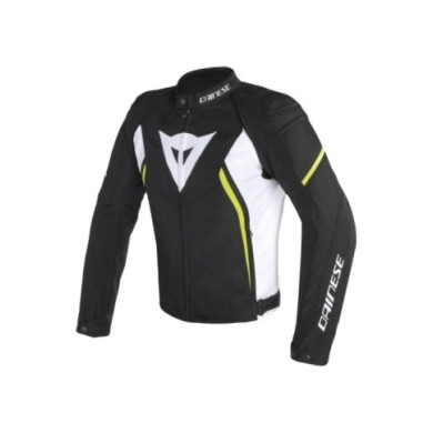 Dainese TEX Jacke AVRO D2 schwarz-weiss-fluo gelb