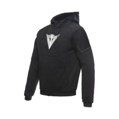 Dainese Felpa con cappuccio full zip Daemon-X Safety nero-bianco