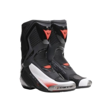 Dainese Bottes Torque 4 Air noir-blanc-rouge fluo