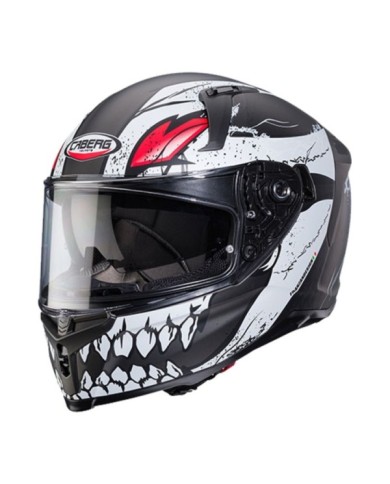 Caberg Casque intégral Avalon X Punk noir-blanc-rouge mat