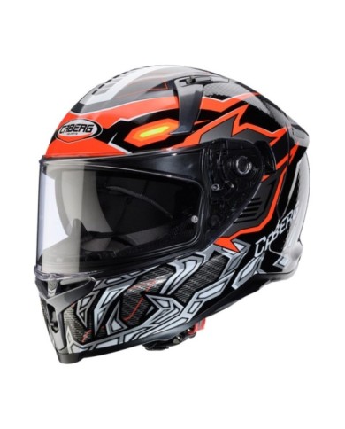 Casco integrale Caberg Avalon X Gurkha nero-arancio-fluorescente-verde