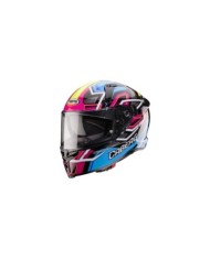 Caberg Casque intégral Avalon X Brama noir-jaune-fuchsia-bleu
