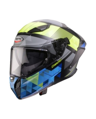 Caberg Casque intégral Drift Evo II Prism noir-jaune-bleu mat