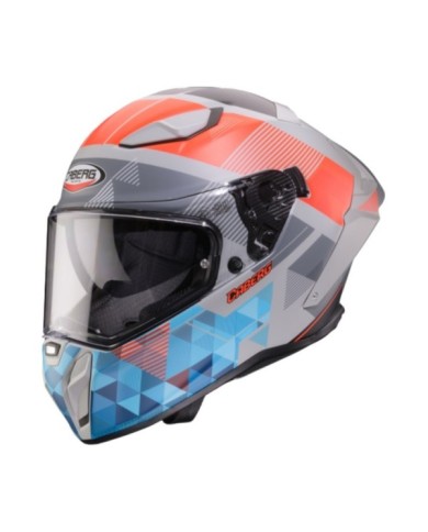 Casco integrale Caberg Drift Evo II Prism grigio-rosso-blu opaco