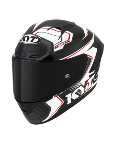 KYT Integralhelm NZ-Race Carbon Competition carbon-weiss-rot