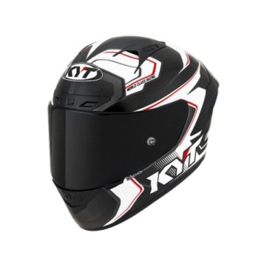 KYT Integralhelm NZ-Race Carbon Competition carbon-weiss-rot