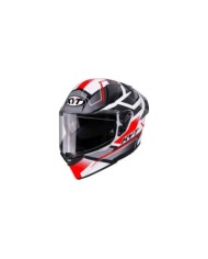 KYT Integralhelm R2R Parsec weiss-rot-grau