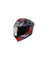 KYT Integralhelm R2R Parsec matt-grau-rot