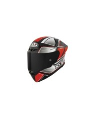KYT Casque intégral TT-Revo Tourist noir-rouge-argent