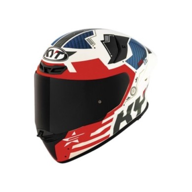 KYT Integralhelm TT-Revo Fuselage rot-weiss-blau