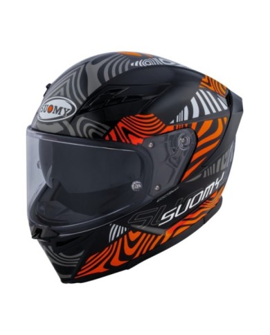 Suomy Casco integrale Stellar 2 Molten nero-arancione-bianco