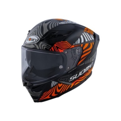 Suomy Casco integrale Stellar 2 Molten nero-arancione-bianco