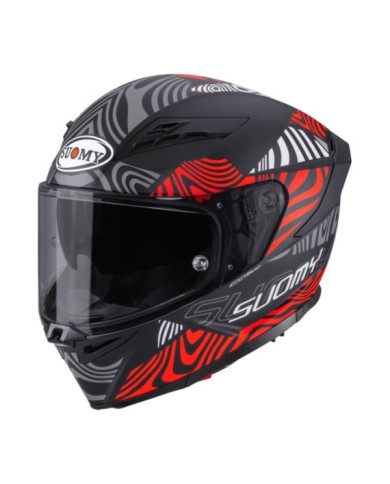 Suomy Casque intégral Stellar 2 Molten noir mat-rouge