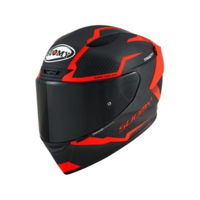 Suomy Casco integrale Track-1 Reaction opaco antracite-rosso