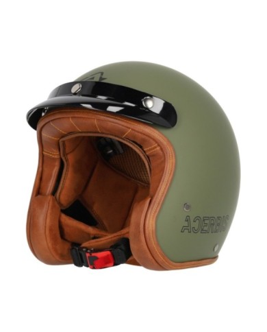 Acerbis Casco jet Skodela verde militare