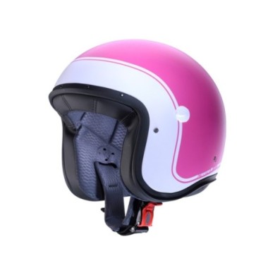 Caberg Freeride X Imola casco jet fucsia-bianco opaco