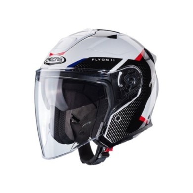 Caberg Flyon II Boss casco jet bianco-rosso-blu